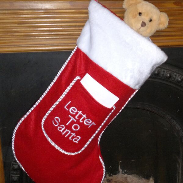 Letter to Santa Christmas Stocking Large Thumbnail