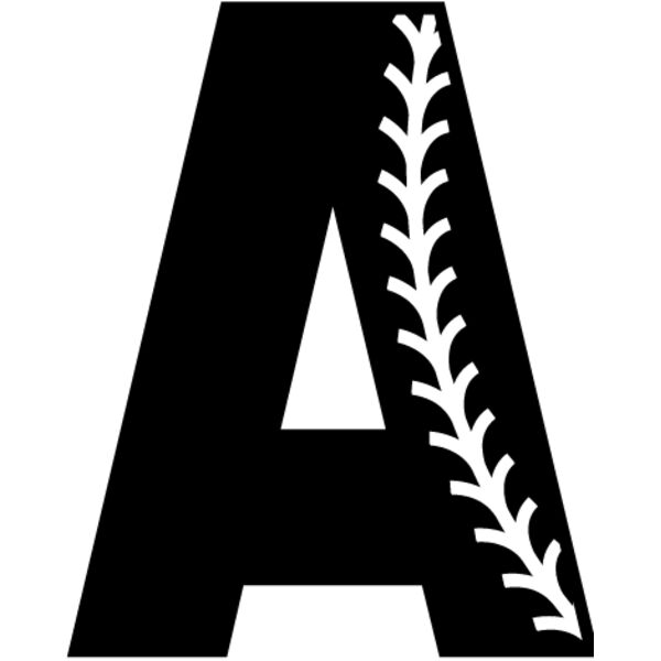 Baseball Alphabet A right Thumbnail