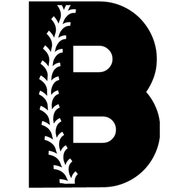 Baseball Alphabet B right Thumbnail