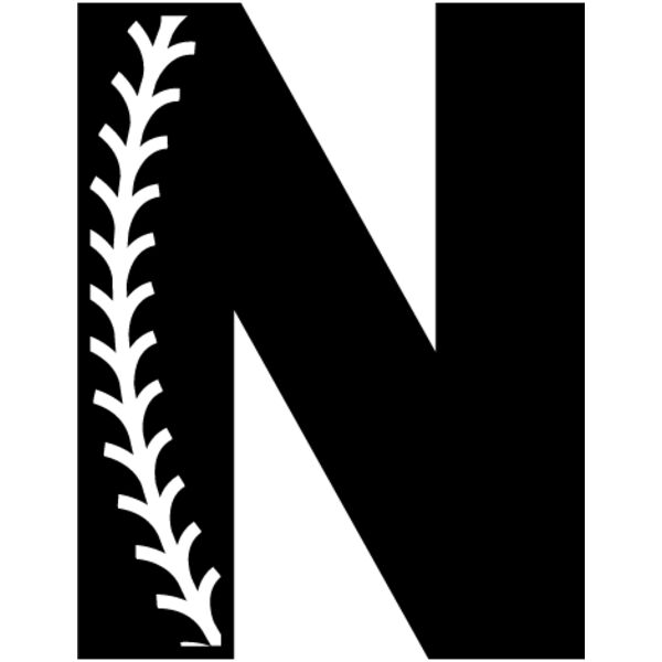 Baseball Alphabet N right Thumbnail
