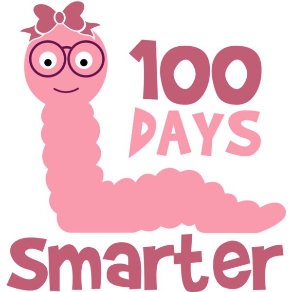 100 Days Smarter Svg Girl Thumbnail