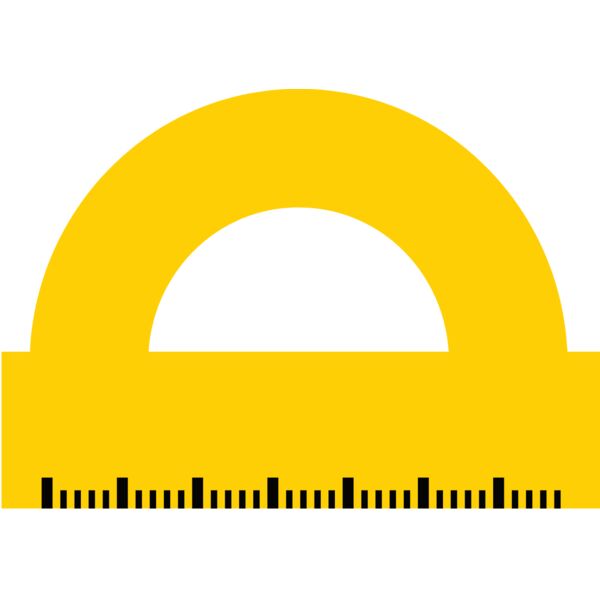 School Tools Semicircle Ruler Thumbnail